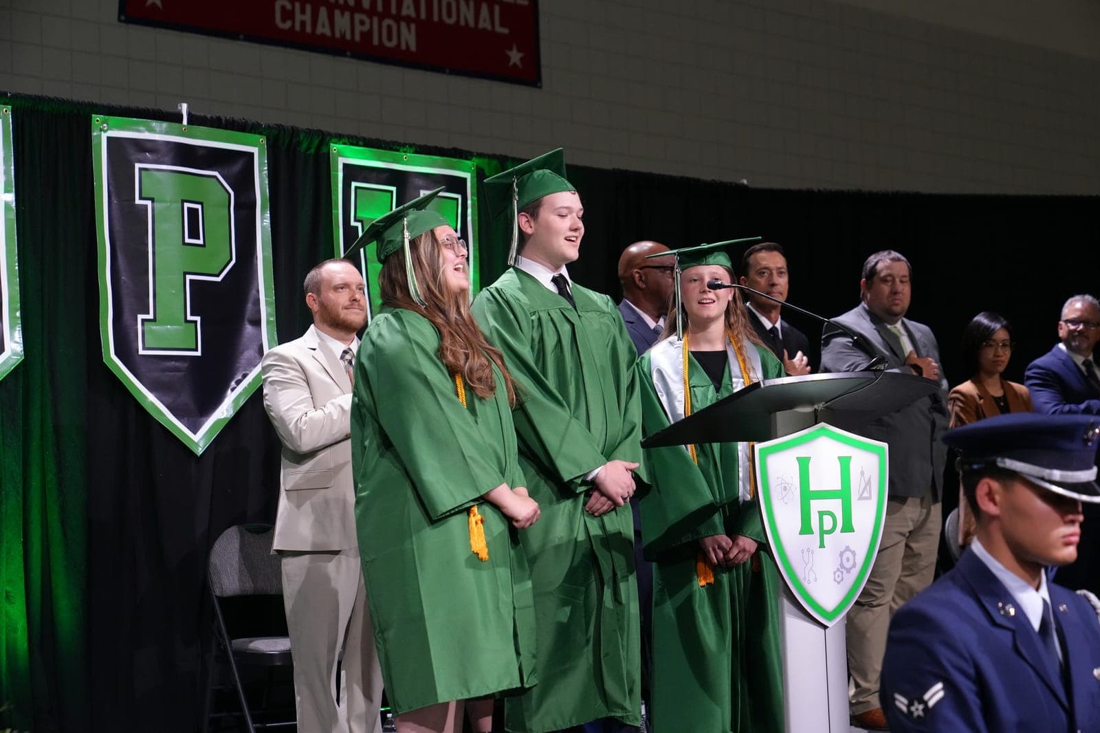A Highland Prep West graduate at commencement