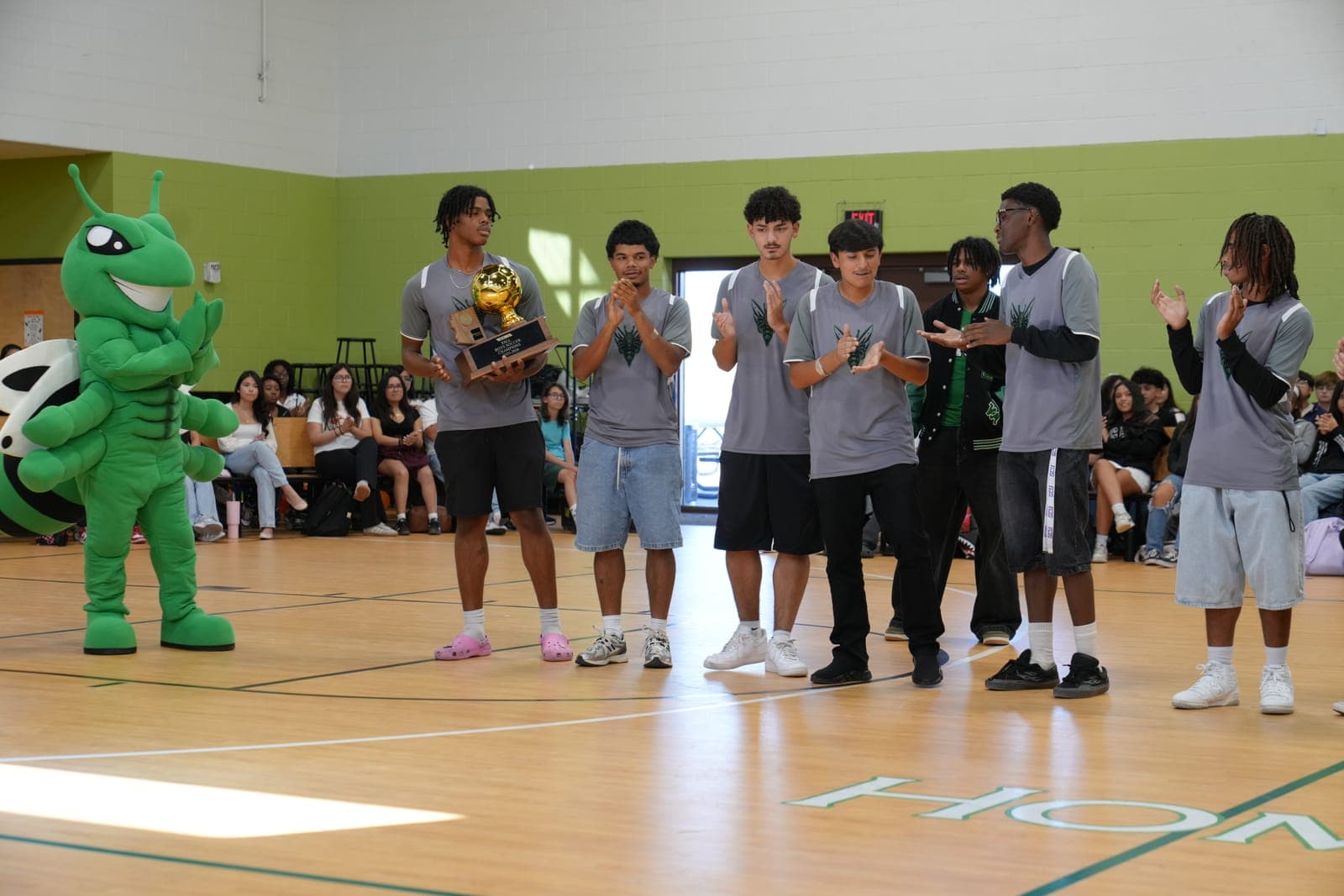 Highland Prep West fall sports team celebrating a championship